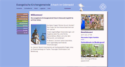 Desktop Screenshot of ev-kirche-erbach.de
